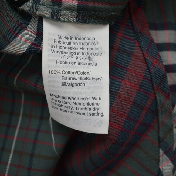 Madewell V-Neck Button-Down Shirt in Pineview Plaid XS - Picture 8 of 8